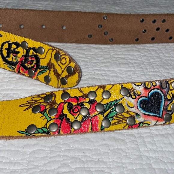 ED HARDY Embroidered Belt - Picture 7 of 10